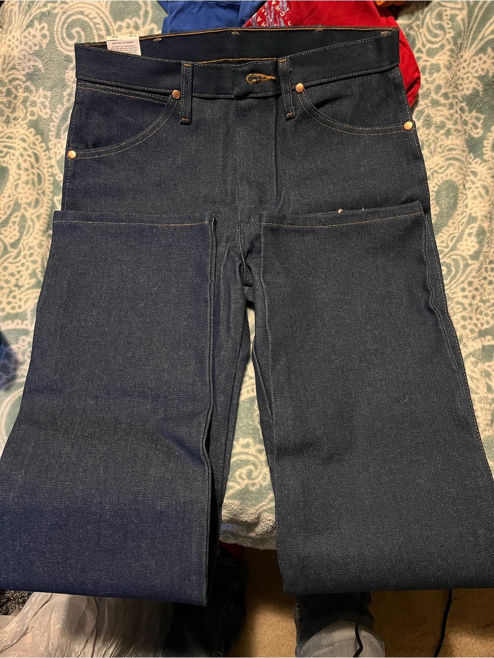 Wrangler Dark Blue Bootcut Jeans